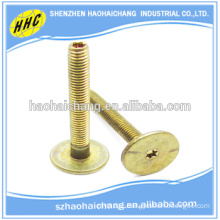 China OEM manufacturer high precision brass flat slotted threaded screw